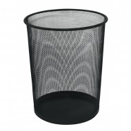 Cos metalic Mesh, pentru hartii, 19 litri, Q-Connect - negru