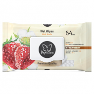 Servetele umede Papilion Strawberry cu capac, 64buc