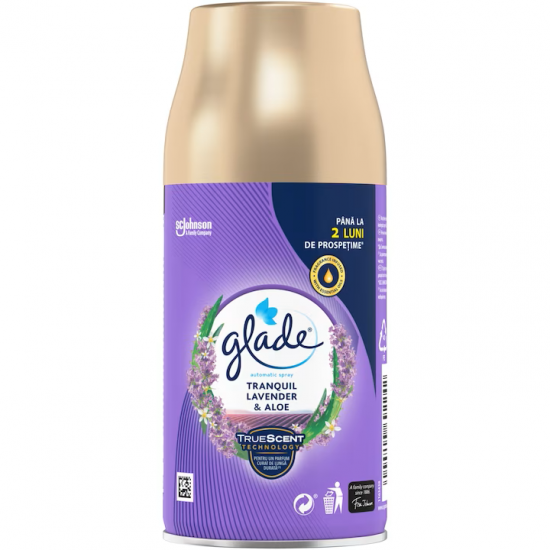 Rezerva odorizant de camera spray GLADE, 269 ml Tranquil Lavender & Aloe
