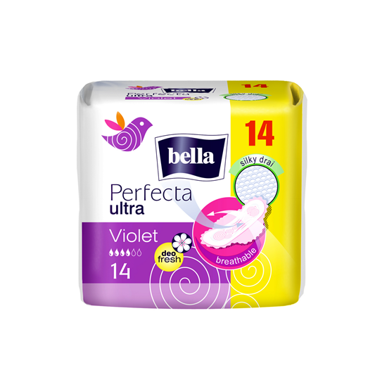 BELLA PERFECTA Ultra Absorbante 14 bucati Violet