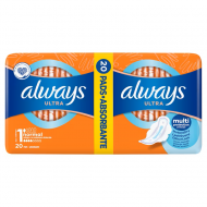 Absorbante Always Ultra Normal cu aripioare, 20 buc