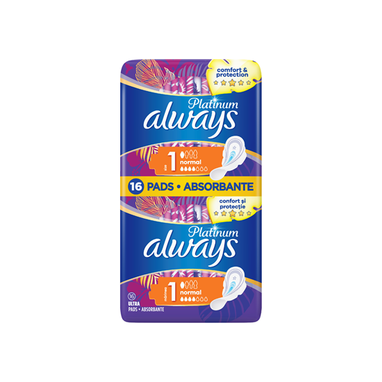 Absorbante Always Platinum Normal Duo 16 bucati