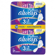 Absorbante Always Platinum Night Duo 12 bucati