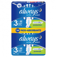 Absorbante Always Ultra Night 14 bucati