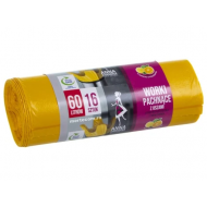 Saci menajeri lemon cu urechi Ana 60 litri 16 bucati