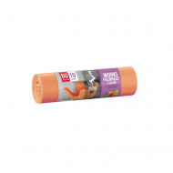 Saci menaj cu urechi HDLD 60 litri, culoare somon cu parfum de fructe, 10 bucati/rola