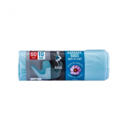 Saci menajeri parfumati cu urechi 60 L 10 buc Floral Turcoaz