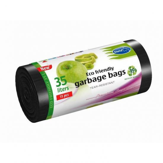 Saci menajeri, Stella Pack, ECOLOGICI 35Litri, 15 bucati LDPE