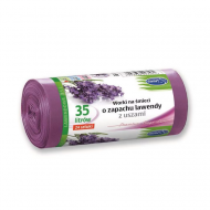 Saci menajeri 35L, Stella, 24 bucati, multitop, LDPE, lavanda