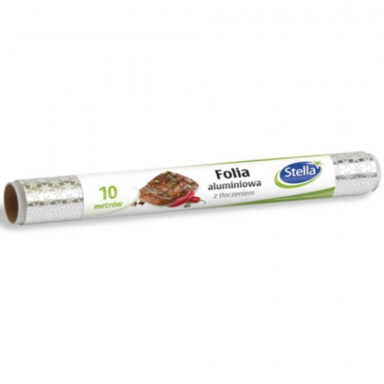Folie aluminiu, 13 microni, 10 m/rola Stella