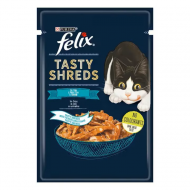 Hrana umeda pentru pisici Felix Tasty Shreads cu Ton, 80g