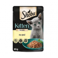 Hrana umeda pentru pisici Sheba Junior, cu pui in sos 85g