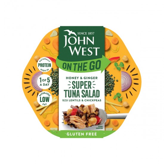 Gustare light de ton cu miere si ghimbir John West 220G