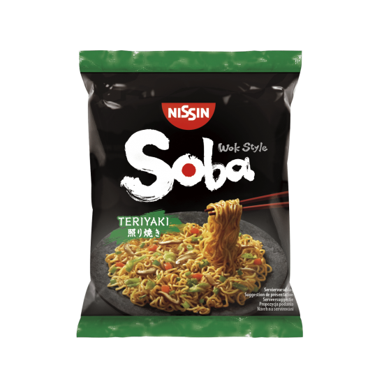 Taitei cu sos terikaki soba Nissin punga 109g
