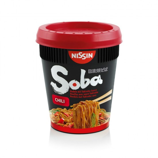 Taitei cu sos chili soba Nissin pahar 92g