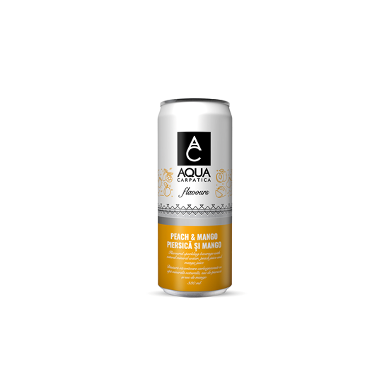 Apa Minerala AQUA CARPATICA  Piersica si Mango Doza 4 x 0,33 L