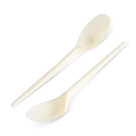 Linguri plastic crem, reutilizabile, 170mm, 100buc