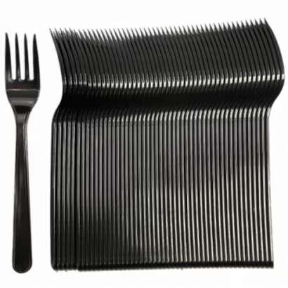 Furculite plastic negru,...