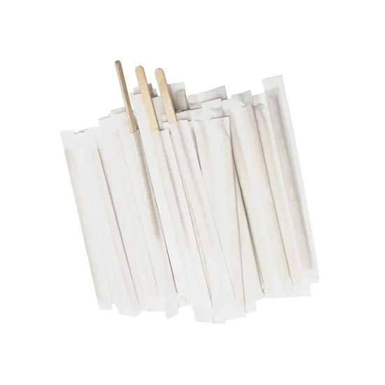 Paletine din lemn, ambalate individual, 250 buc/set, 14cm
