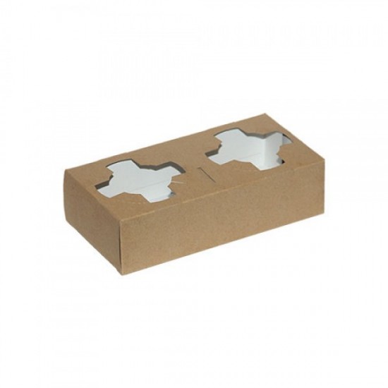 Suport 2 pahare natur din carton, 50buc/set
