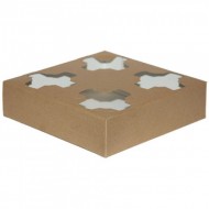 Suport 4 pahare natur din carton, 50buc/set