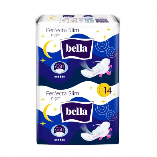 Absorbante de Noapte BELLA PERFECTA Slim  Extra Soft 14 bucati