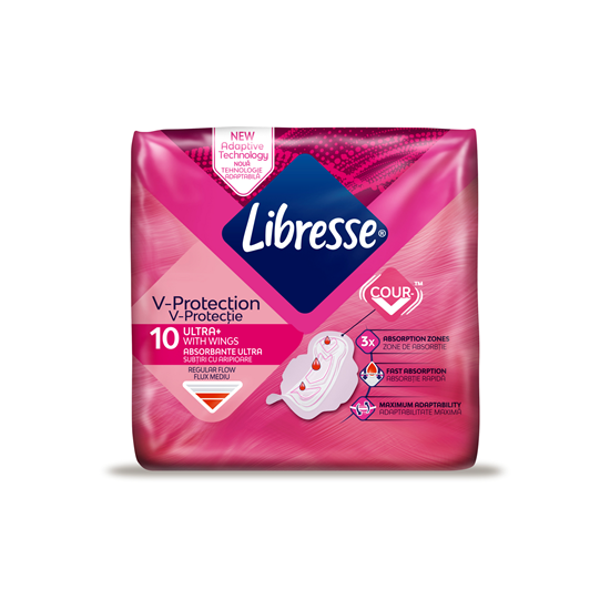 Absorbante Libresse V-Protection Ultra 10 bucati