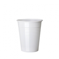Pahare plastic albe 200 ml,100 buc/set
