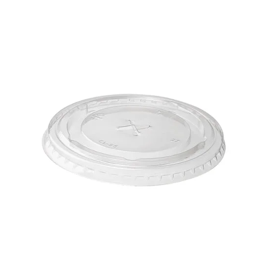 Capac pahar PET plat cu stea FI95