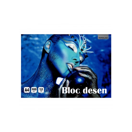 Bloc desen Paperland, A4, 12 file, 300g/mp