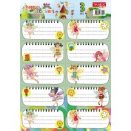 ETICHETE SCOLARE 30/SET FAIRIES TLS-819 TANEX