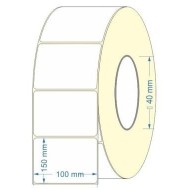 Etichete autoadezive termice 100x1500mm, in rola, albe, 1000buc/rola