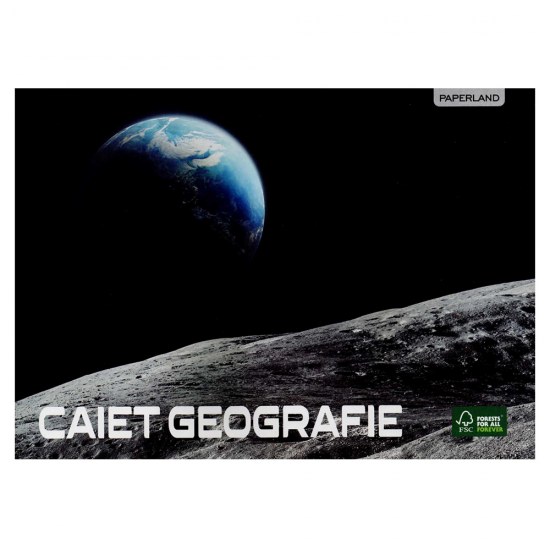 Caiet de geografie/biologie A4, 24 file, PAPERLAND 2buc/set