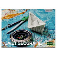 Caiet de geografie/biologie A4, 24 file, PAPERLAND 2buc/set