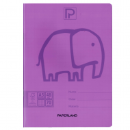 Caiet scolar A5, 48 file, coperta plastic, PAPERLAND PP250 matematica