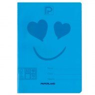 Caiet scolar A5, 48 file, coperta plastic, PAPERLAND PP250 dictando