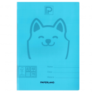 Caiet scolar A5, 48 file, coperta plastic, PAPERLAND PP250 dictando