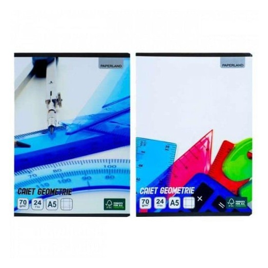 Caiet geometrie A5 24 file Paperland 5buc/set