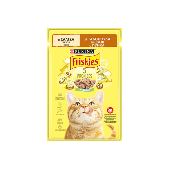Friskies Hrana Umeda pentru Pisici cu Curcan in Sos 85g