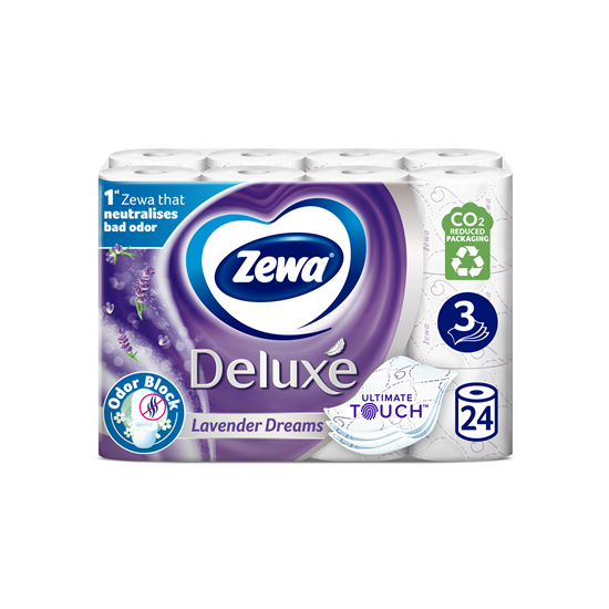 Zewa Deluxe Hartie Igienica Deluxe Lavanda 3 Straturi 24 bucati