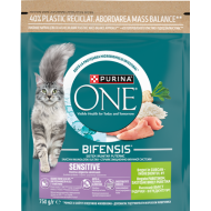 PURINA ONE Sensitive Hrana Uscata Pisici Curcan & Orez 750 g