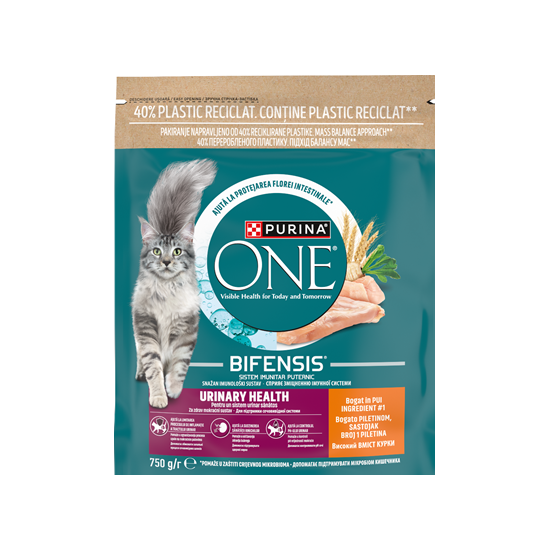 PURINA ONE Urinary Health Hrana Uscata Pisici Pui 750 g