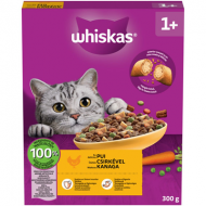 Whiskas Adult Hrană Uscată pentru Pisici cu Pui&Ficat, 300 g