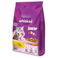 Whiskas Junior Hrană Uscată pentru Pisici cu Pui, 1,4 kg