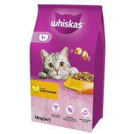 Whiskas Adult Hrană Uscată pentru Pisici cu Pui, 14 kg