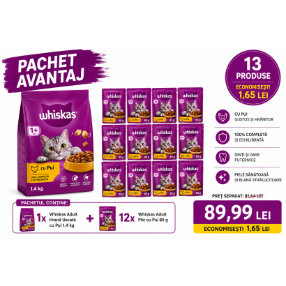Pachet Avantaj Whiskas...