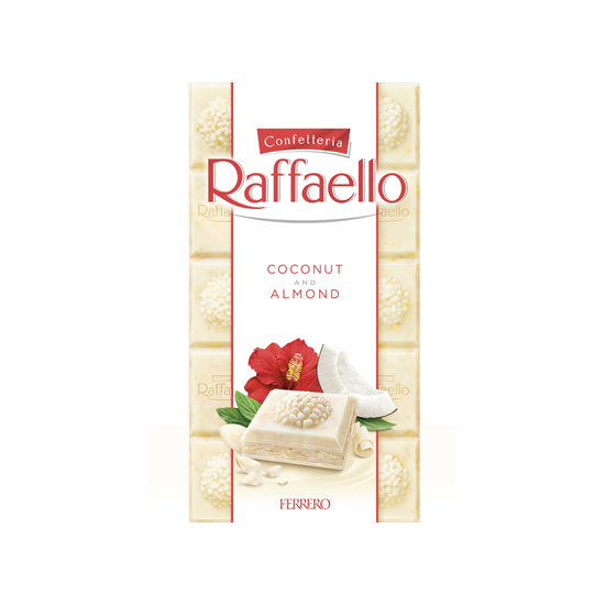 Tableta Ciocolata cu Cocos Raffaello Tablets, 90g