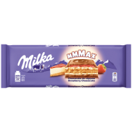 milka Ciocolata Cheesecake Capsuni 300 g