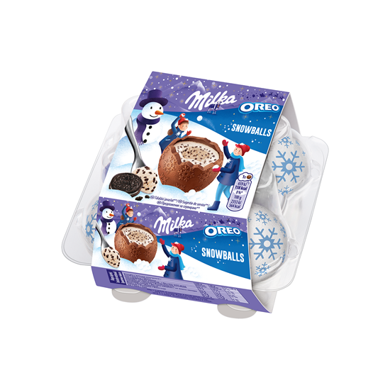 Bulgarasi din ciocolata Milka cu umplutura de biscuiti Oreo, 112 g