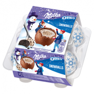 Bulgarasi din ciocolata Milka cu umplutura de biscuiti Oreo, 112 g